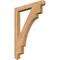 Ekena Millwork Merced Arts & Crafts Smooth Bracket, Western Red Cedar, 3 1/2"W x 32"D x 44"H BKT04X32X44MRC03SWR - alternate 1